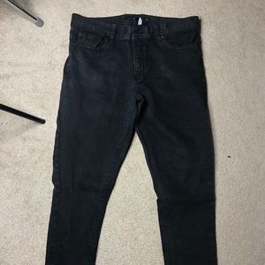 Cotton on skinny black wash denim